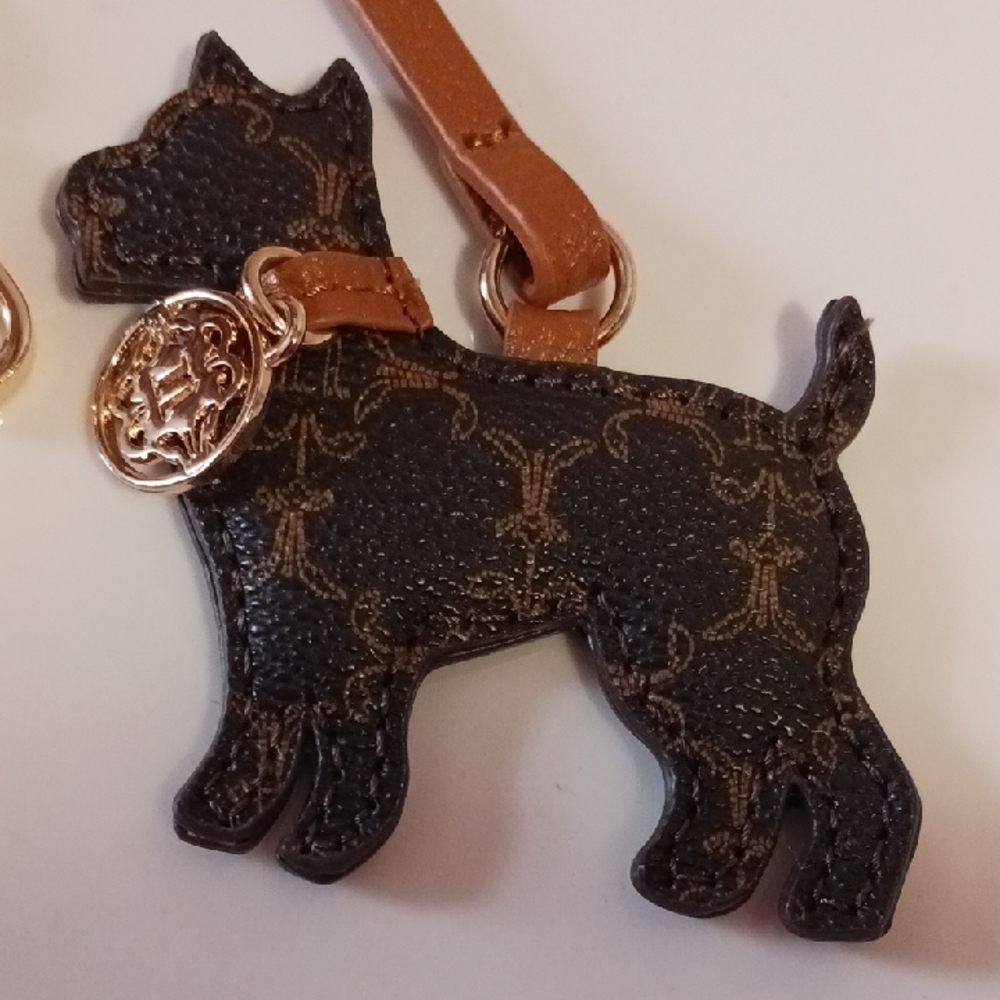 Nanette Lepore Brown and Black 🐕Keychain/Bag Charm 👜🔑👜🔑👜New